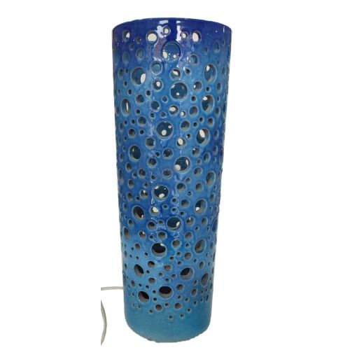 Lume a piantana Linea Moderna. Ceramica Di vietri dipinta a mano.