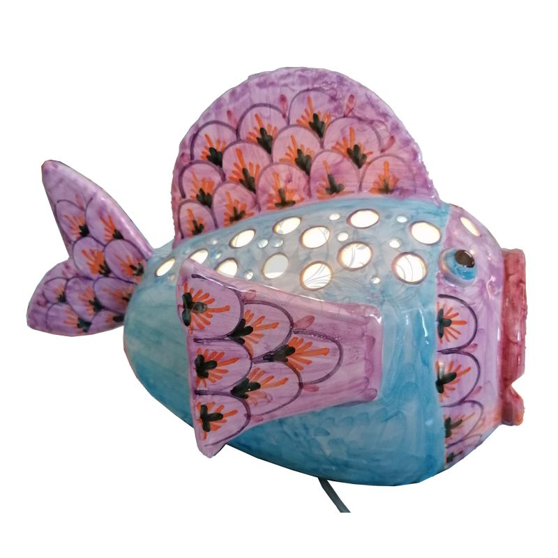 Fish. Home ornaments Lamp handpainted Vietri...