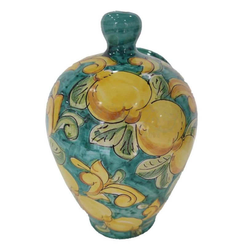 Elbow Saltcellar. Baroque line Hand painted....