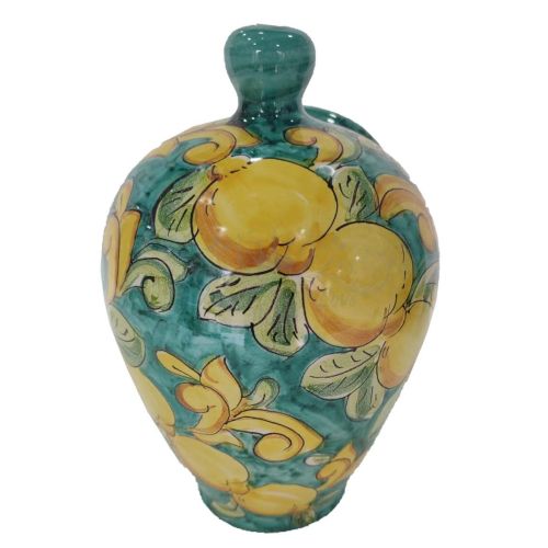 Saliera a Gomito linea Barocco Dipinta a mano. Ceramica di vietri