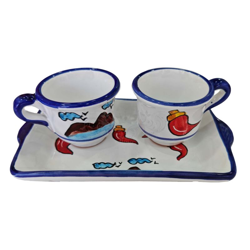 Service Tasses à Café et Plateau “Tête-à-Tête”...