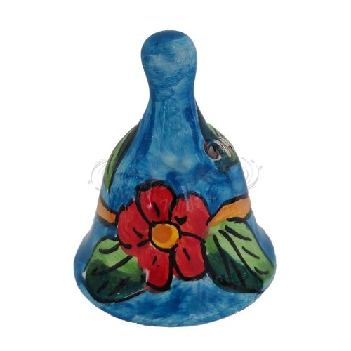 Campanella Porta fortuna bomboniera linea fiori. Idea Regalo Ceramica di Vietri dipinta mano