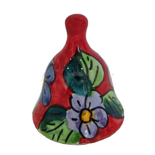 Glücksglocke, Blumenstrauß als Hochzeitsgeschenk. Geschenkidee Vietri Keramik handbemalt