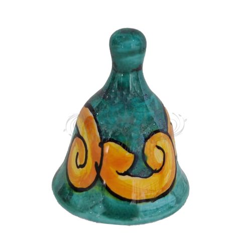 Campana de buena suerte, línea de Barroco como recuerdo de boda. Idea de regalo Cerámica Vietri pintada a mano