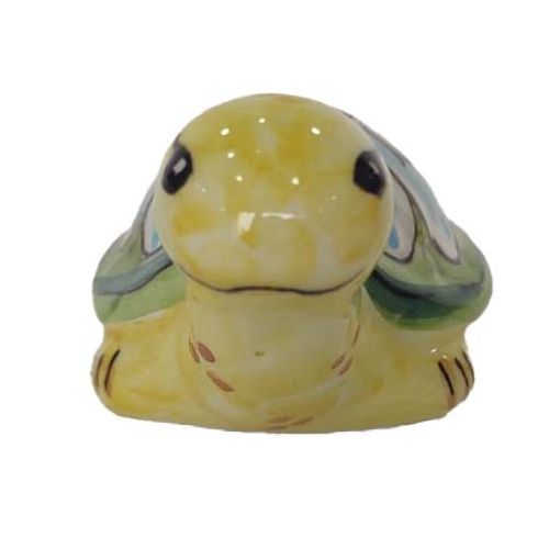 Bomboniera tartaruga vari decori. Ceramica di Vietri dipinta a mano.