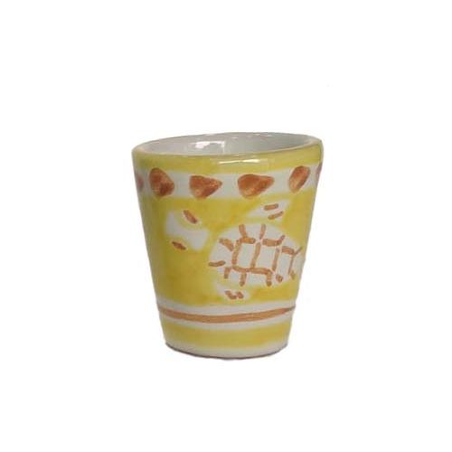 Vaso. Vasito. Limoncello. Línea Animales. Cerámica de Vietri. Pintado a Mano.