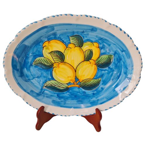 Piatto vassoio ovale smerlato. Piatto da portata. Linea... 2