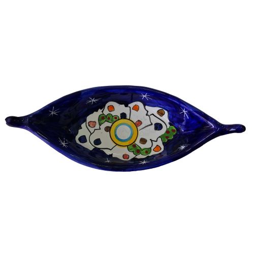 Piatto Forma Barchetta. Linea Casette. Ceramica di vietri dipinta a mano.