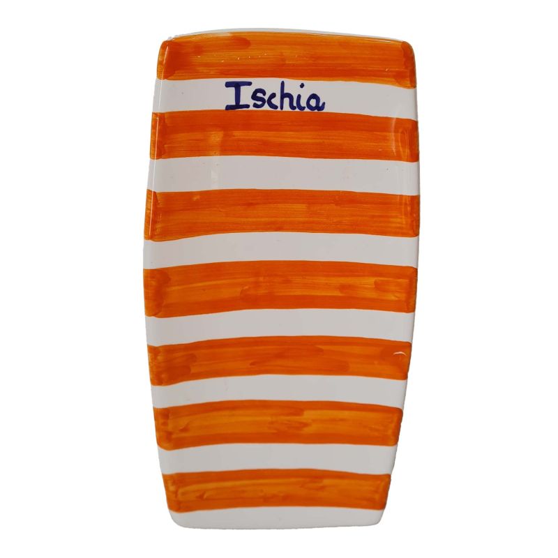 Sushi plate Stripes line. Hand-painted Vietri...