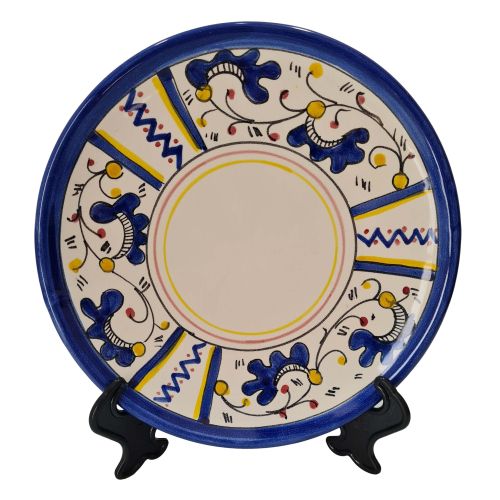 Restaurant Line – Priest Hat Plate, Spring Flowers Big Mama. Vietri ceramic.