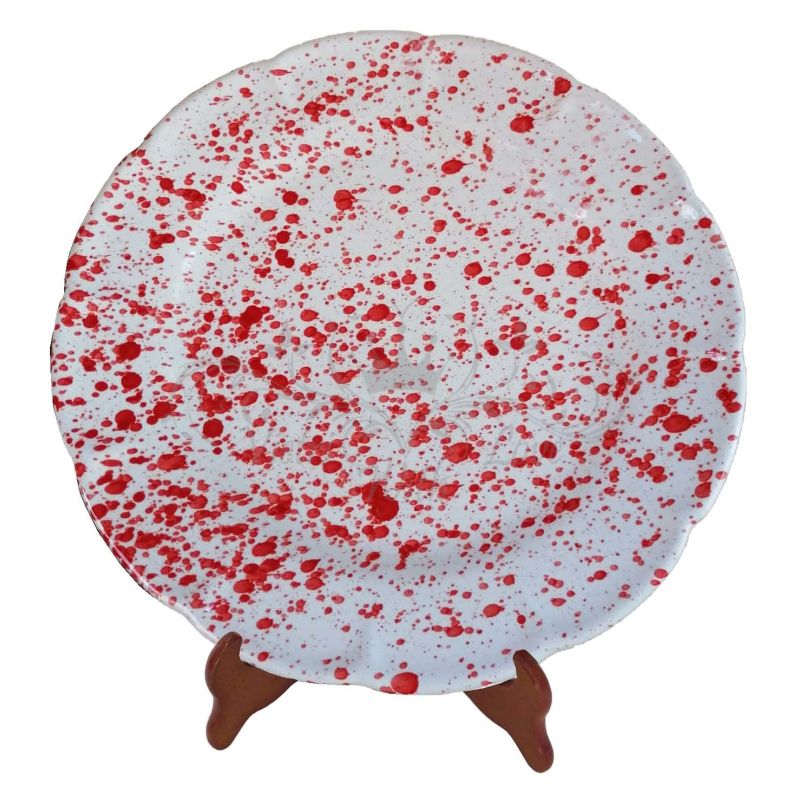 Assiette. Ligne Moderne. Motif éclaboussé....