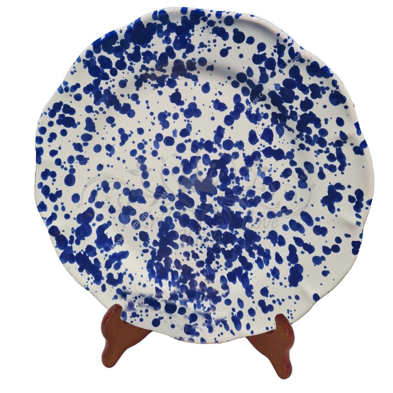 Dish, plate Modern line. handpainted in Vietri ceramic dinner, fruit/dessert underplate