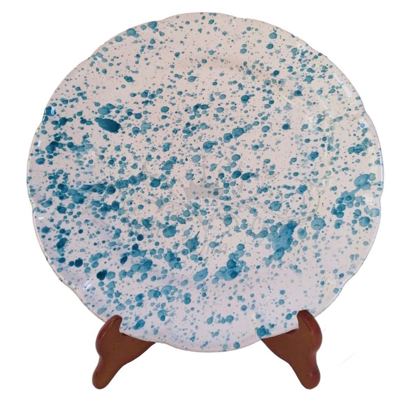 Plate. Modern Line. Splattered design....