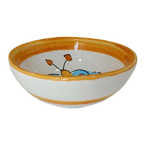 Bol lisse, assiette creuse ou saladier. Décor Papillon. Céramique de Vietri. Peinte à la main.