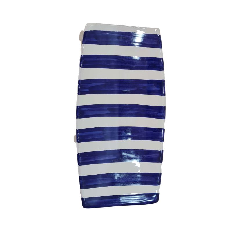 Sushi plate Stripes line. Hand-painted Vietri...