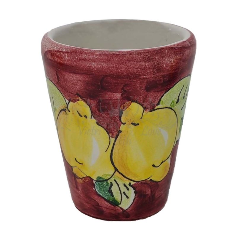 Bicchiere Limoncello Linea Limoni. Ceramica di...