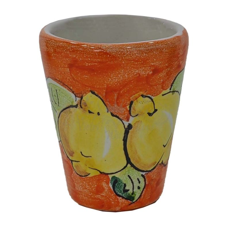 Bicchiere Limoncello Linea Limoni. Ceramica di...
