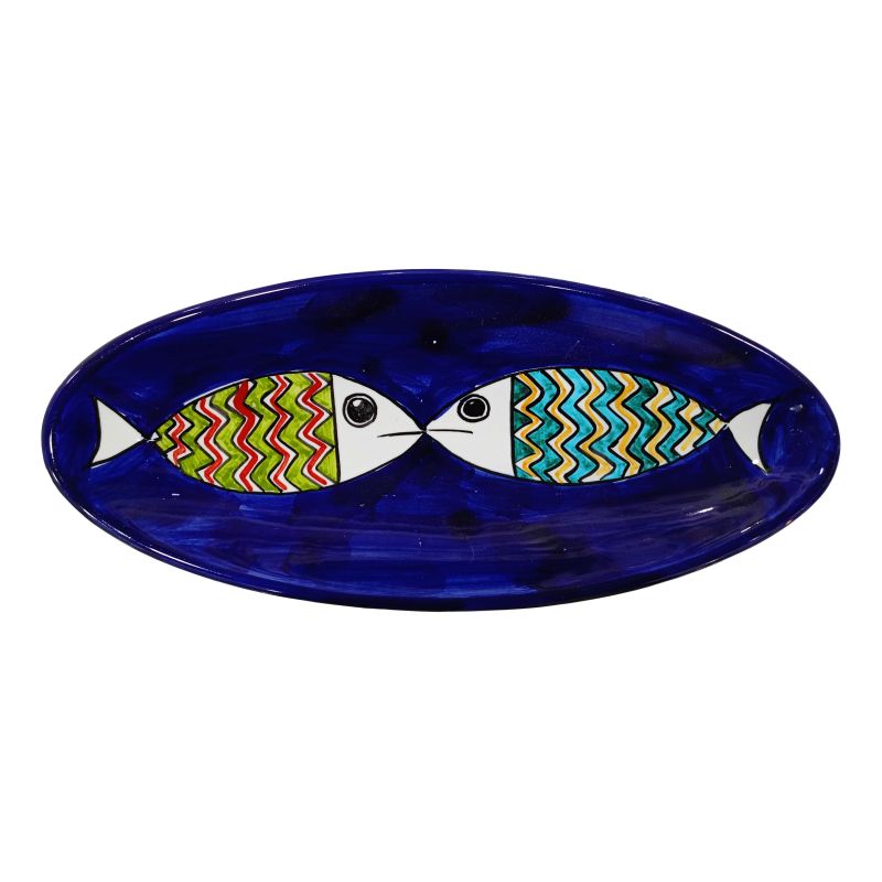 Piatto vassoio ovale ovalina Linea Pesci....
