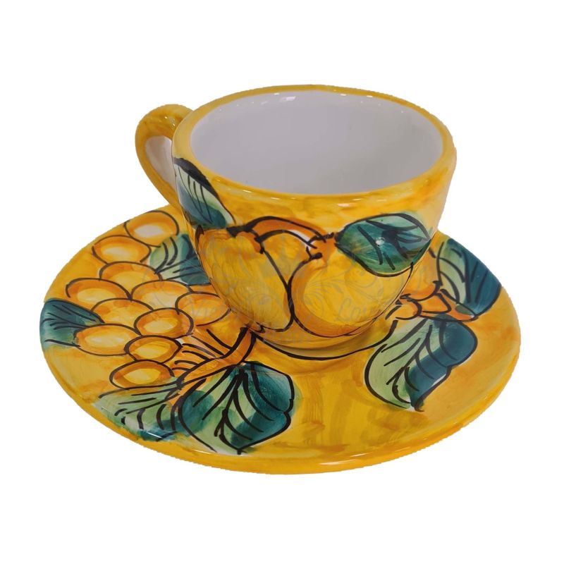 Tasse et sous-tasse. Ligne Fruits et Citrons....
