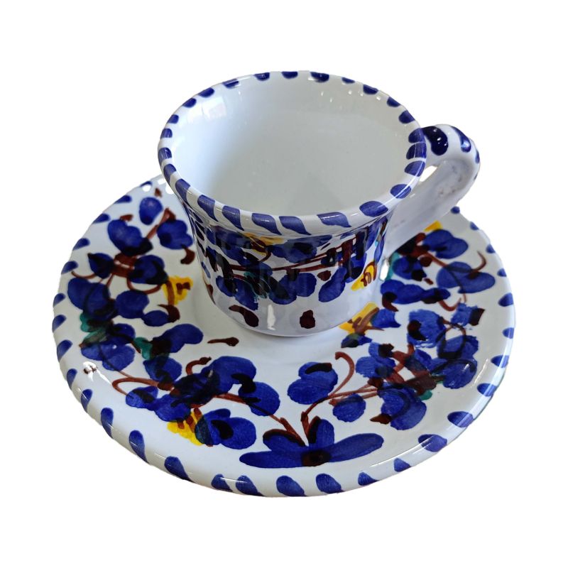 Coffee cup with saucer. Spring Line. Vietri...