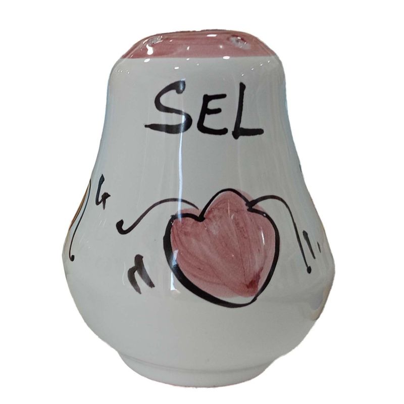 Salt and Black Pepper set Big Mama. Handpainted...