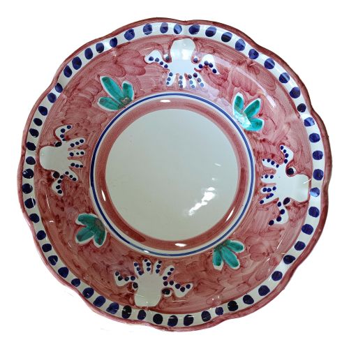 Bowl wave border Animal line - handpainted Vietri ceramic