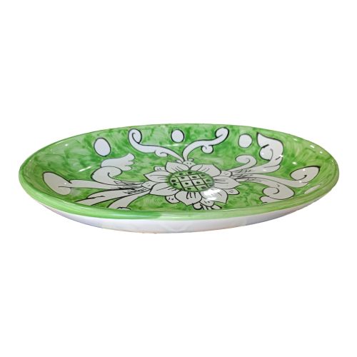 Plat ovale ou coupe. Ligne Fleurs. Céramique de Vietri.... 2