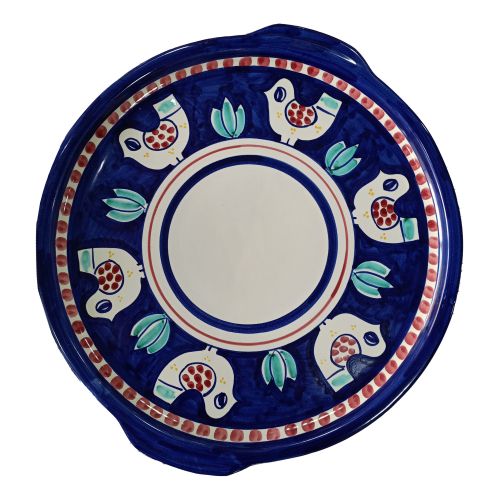 Tray with 12 cups. Little Animals line. Vietri ceramic. Hand-painted.