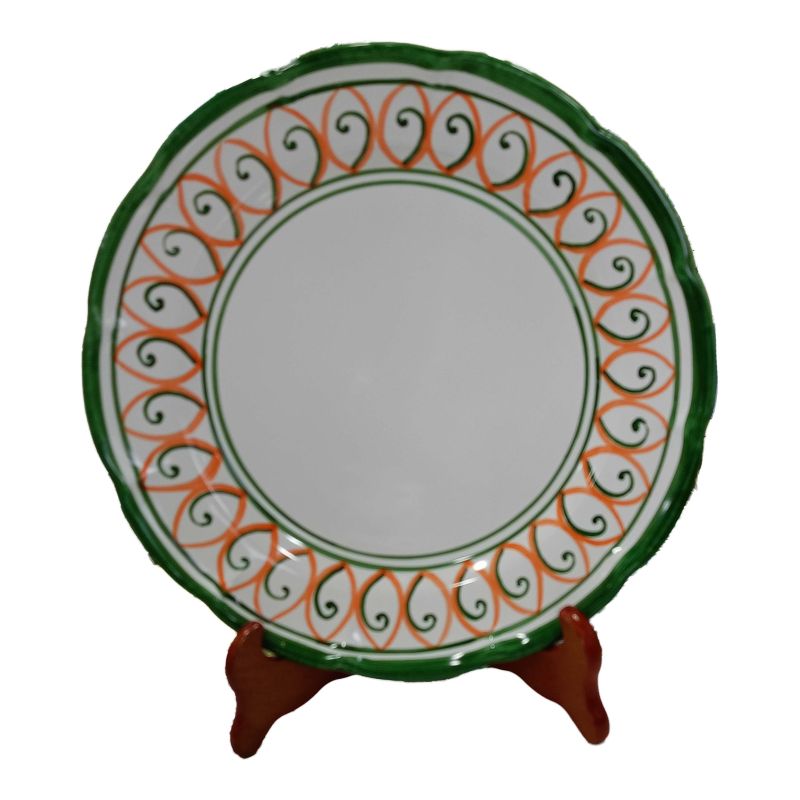 Plate. Geometric Collection. Hand-painted....