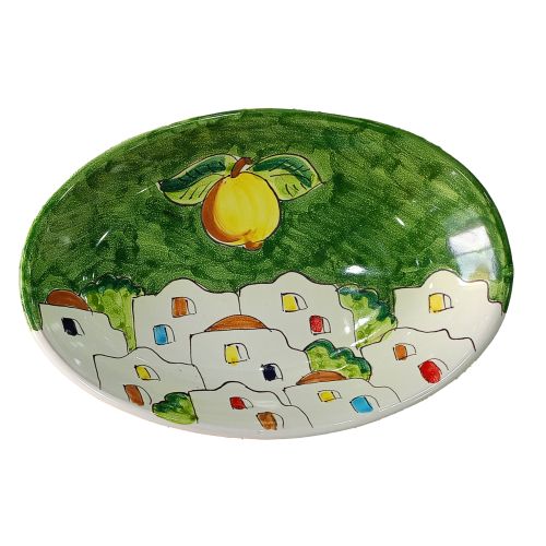 Plato ovalado o cuenco. Línea Casitas y Limones. Cerámica... 2
