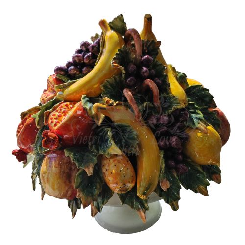 Corbeille à fruits en céramique. Céramiques de Vietri... 2