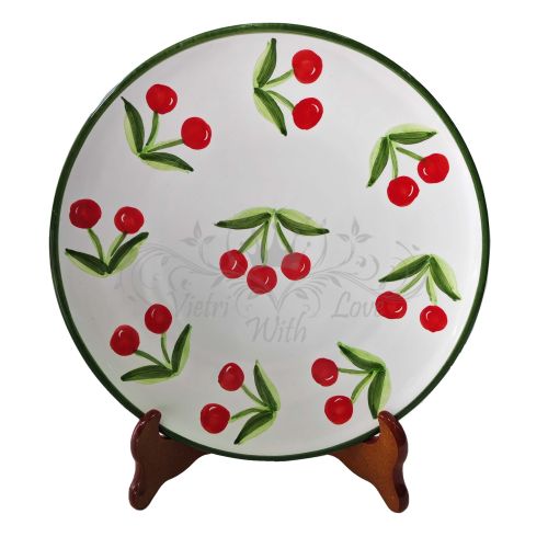 Plate Dish Fruit line. Hand-painted Vietri ceramic. Available flat, deep, fruit/dessert or underplate