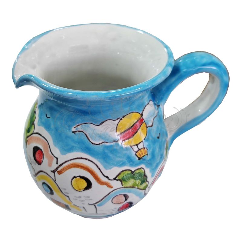 Bulbous Pitcher. Little Houses Line. Vietri...