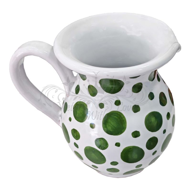 Carafe Bombée. Ligne Moderne. Décor Pois....