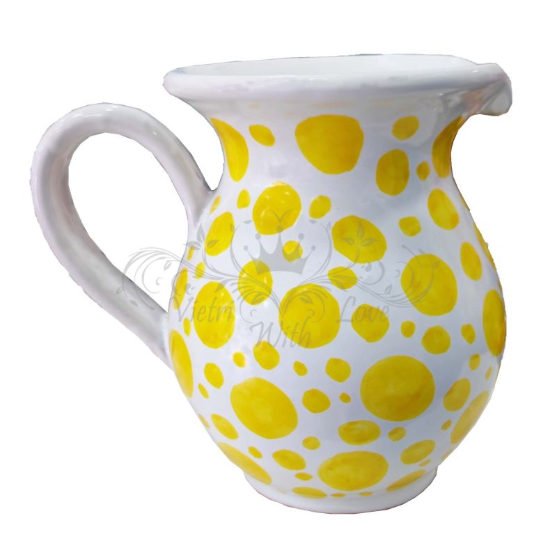 Brocca linea Moderna Pois. Ceramica di Vietri...