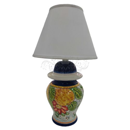 Bedside lamp Fruit line. Hand painted Vietri ceramic.