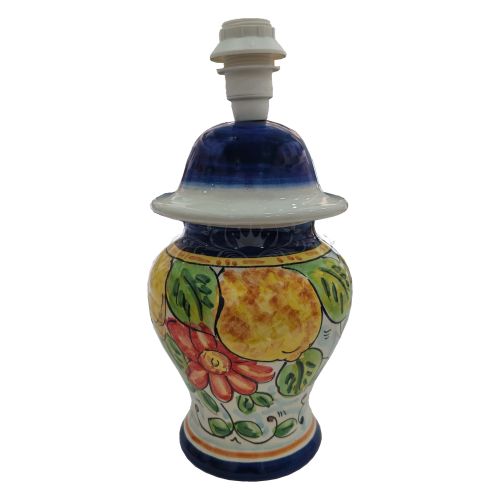 Bedside lamp Fruit line. Hand painted Vietri ceramic.