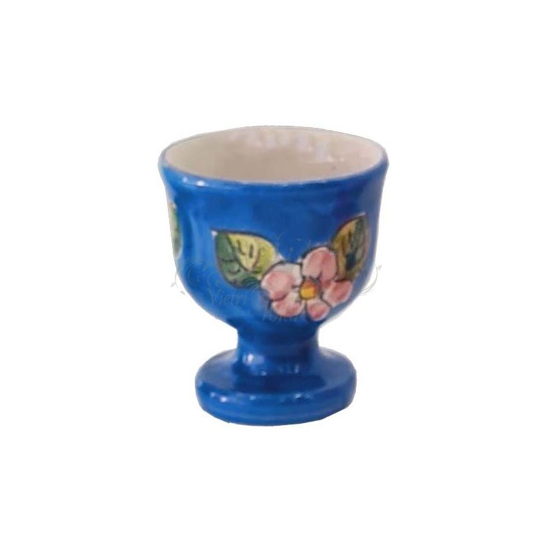 Egg Cup Flowers line. handpainted Vietri ceramic