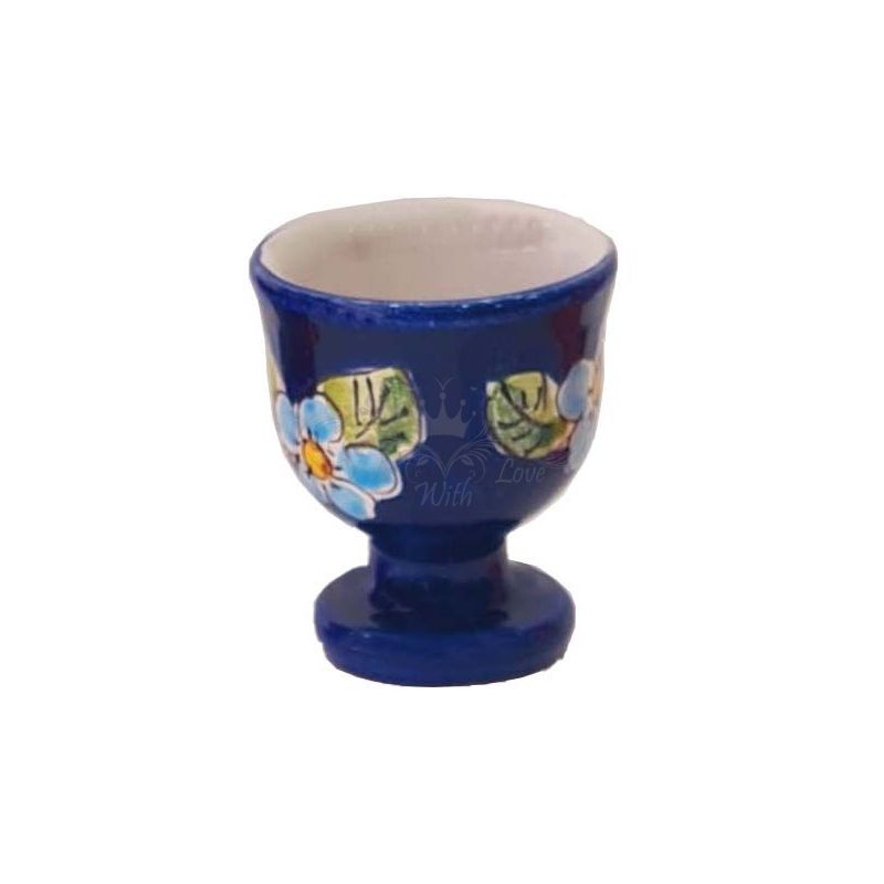 Egg Cup Flowers line. handpainted Vietri ceramic