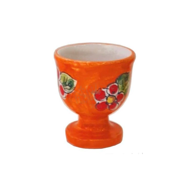 Egg Cup Flowers line. handpainted Vietri ceramic