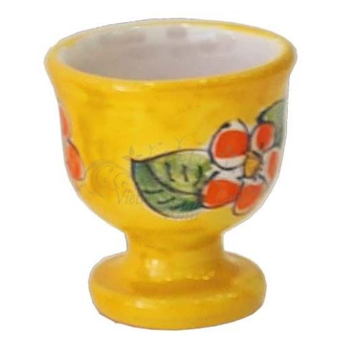 Egg Cup Flowers line. handpainted Vietri ceramic