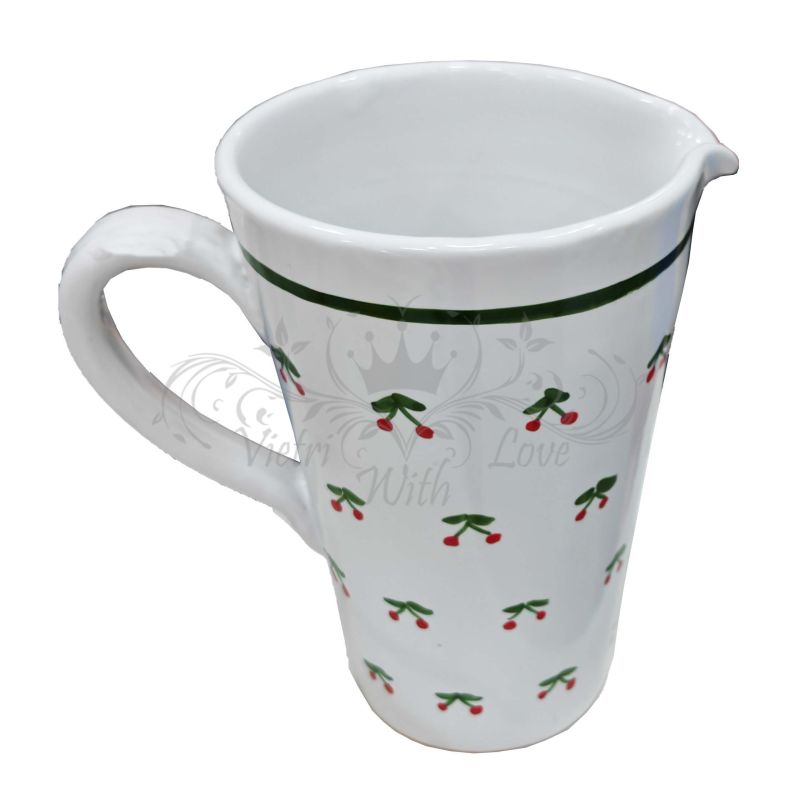 Konische Kanne. Kirschlinie. Handbemalte...