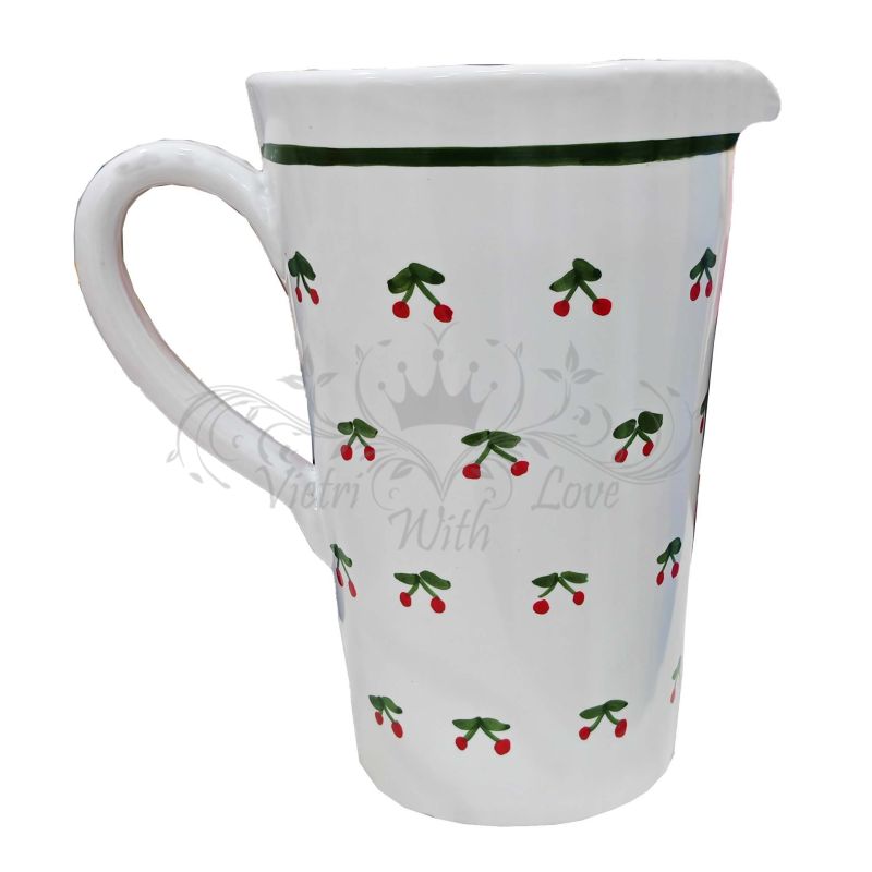 Brocca Conica. Linea ciliegie. Ceramica di...