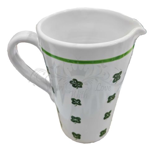 Conical Jug. Lucky Line. Hand-painted Vietri ceramic.