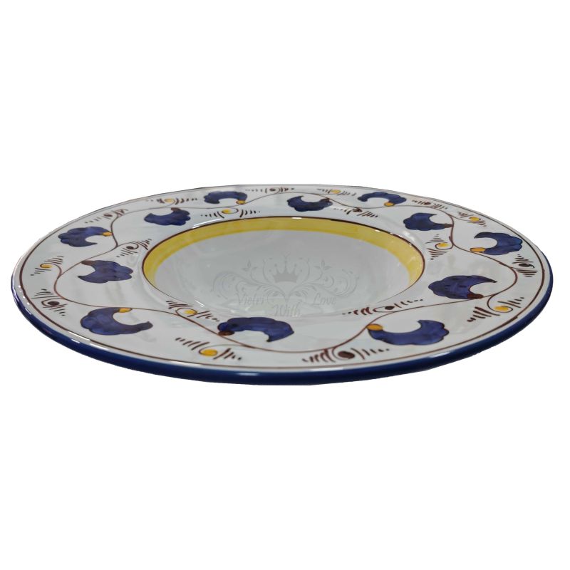 Assiette chapeau de prêtre. Ligne Fleurs. Big...