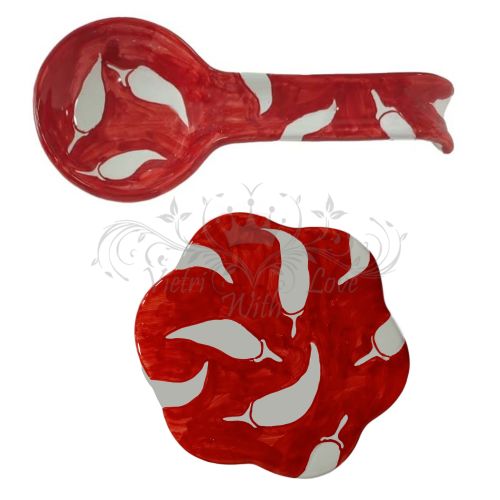 Repose-louche/repose-pot. Ligne Fortuna. Céramique de...