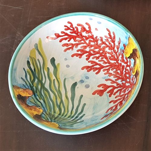 Bol lisse, assiette creuse, bol à soupe, ligne Mischia - Céramique Vietri peinte à la main, disponible en différentes tailles