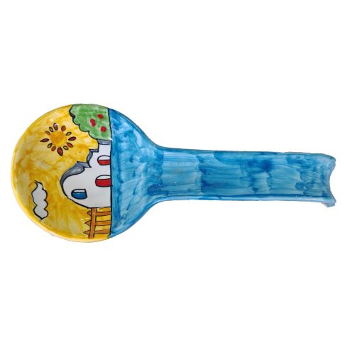 Cucharón de descanso Cerámica Vietri pintada a mano