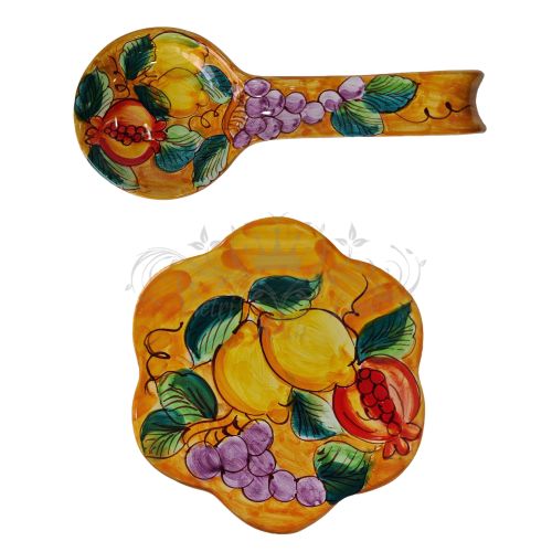 Repose-louche/repose-pot. Ligne Citron et Fruits....