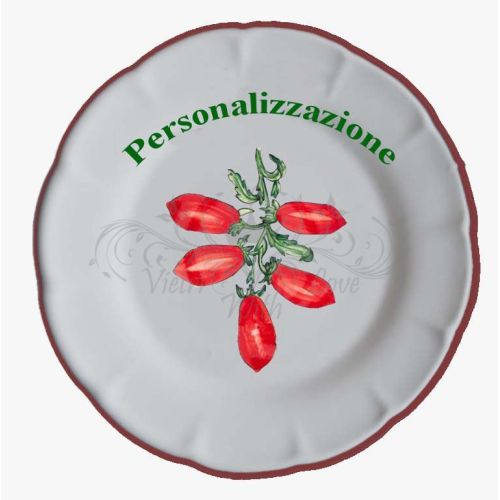 Línea Restaurantes - Plato. Línea Frutas. Decorado con...
